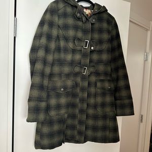 Steve Madden plaid jacket size large